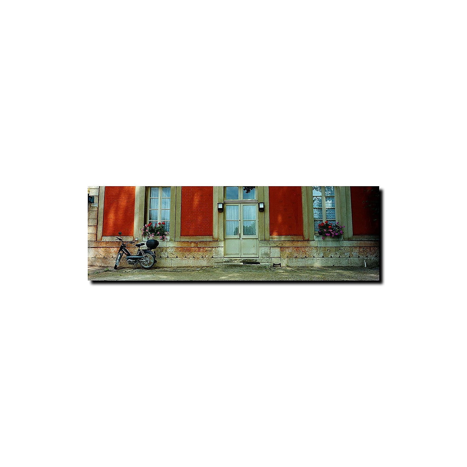 "Scooter in Versailles" Giclee Canvas Art