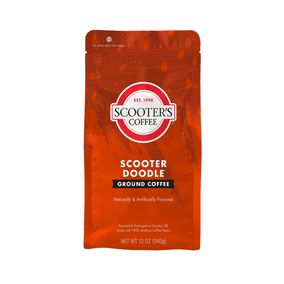 Scooter's Ground Coffee- Scooter Doodle Flavor -12oz Bag