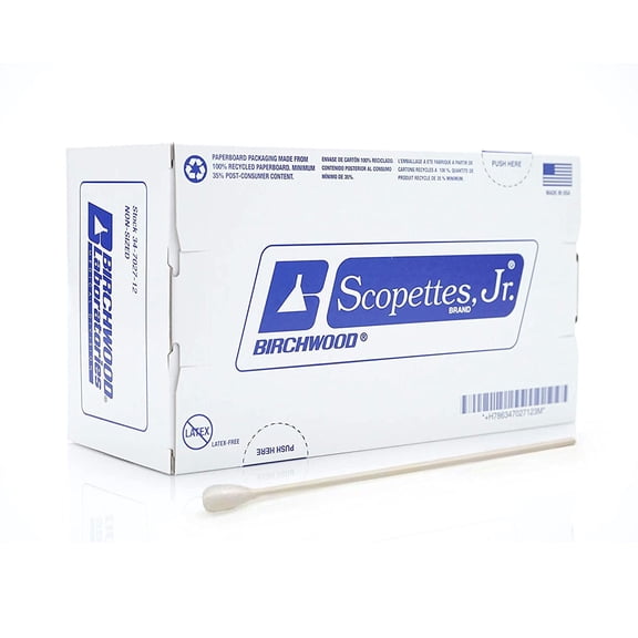 Scopettes Jr. OB/GYN Swab NonSterile 8 Inch Length Paper Shaft / Rayon Swab 34-7021-12 12 Box(s) 100 /Box