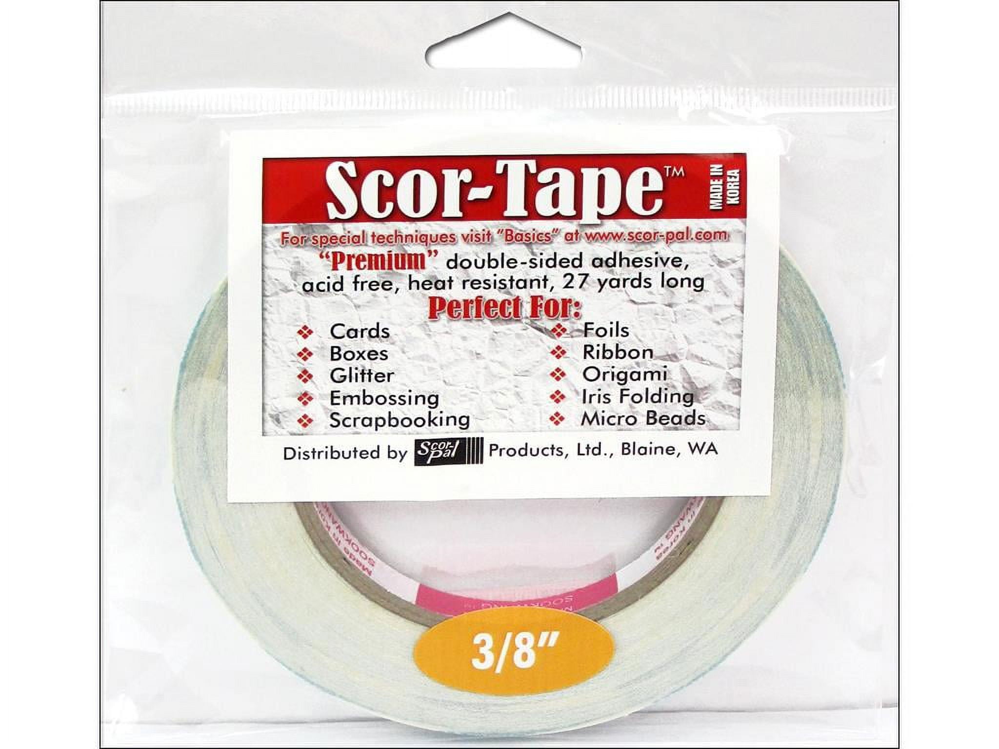 Pop-Dot Double-Sided Foam Tape (three rolls in a pack) : SCOR-PAL, Maker of  Scor-Tape and Scor-Pal scoring board for making cards, envelopes and over  150 free craft projects