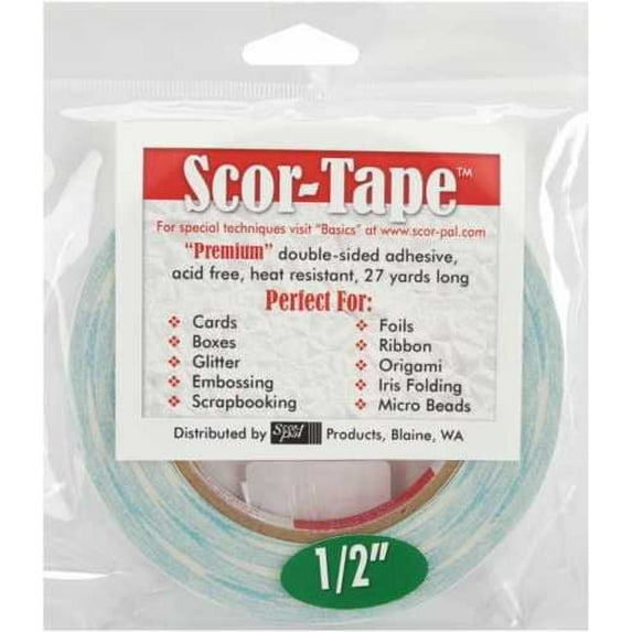 Scor-Tape 1/2" X 27yds (2 Rolls)