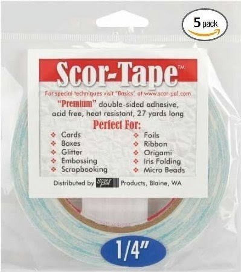 Scor-Tape 1/4" X 27yds (5 Rolls)