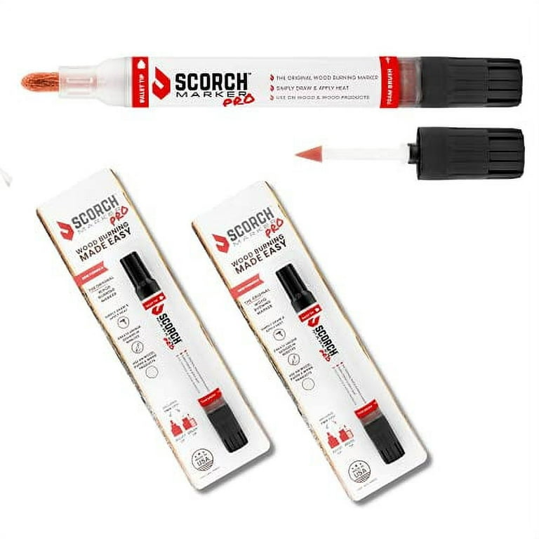 ✪ Wood Burning Pen Scorch Burned Marker Pyrography Pens for DIY Projects  Fine Tip Tool Easy Use and Safe