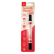 SCORCH MARKER PRO - Wood Burning Marker, 2 in 1 Pyrography Pen, Woodburning Tool for Crafts, Stencils & Letters, DIY Pen Kit With Brush & Bullet Tips, Engraving Pen for Wood Burning Projects 1 Pc