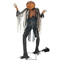 Seasonal Visions 7 ft. Animated Scorched Scarecrow with Fog Machine Halloween Decoration