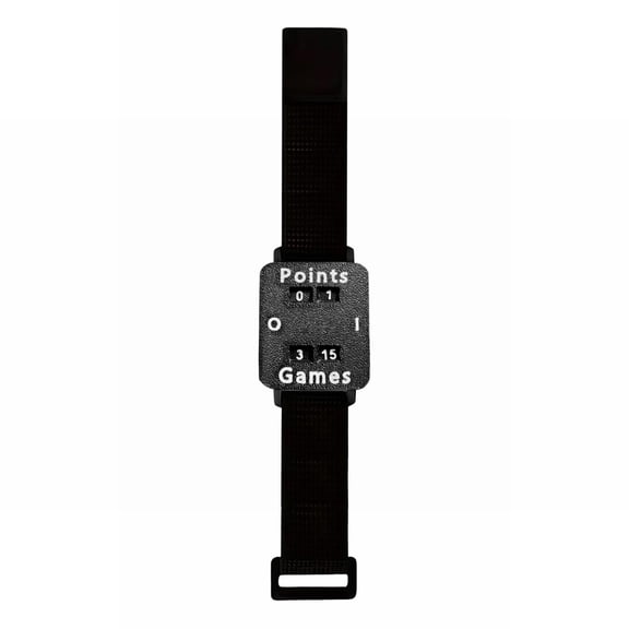 Score Keeper Wristband,Big Screen Adjustable,Counter Wrist Strap with Score Display,Tennis Scoreboard for Adults Scorekeeper,Sports Accessories,11.81 inch Wrist Counter for Men Women Outdoor (Black)