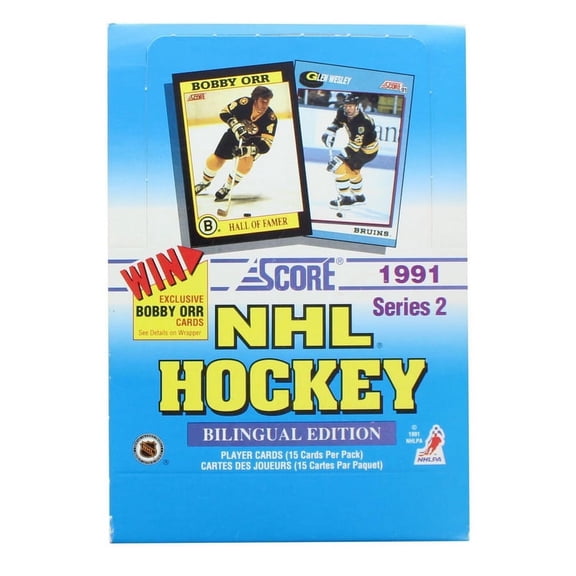 NHL 1991-92 Score Hockey Series 2 Bilingual Wax Box