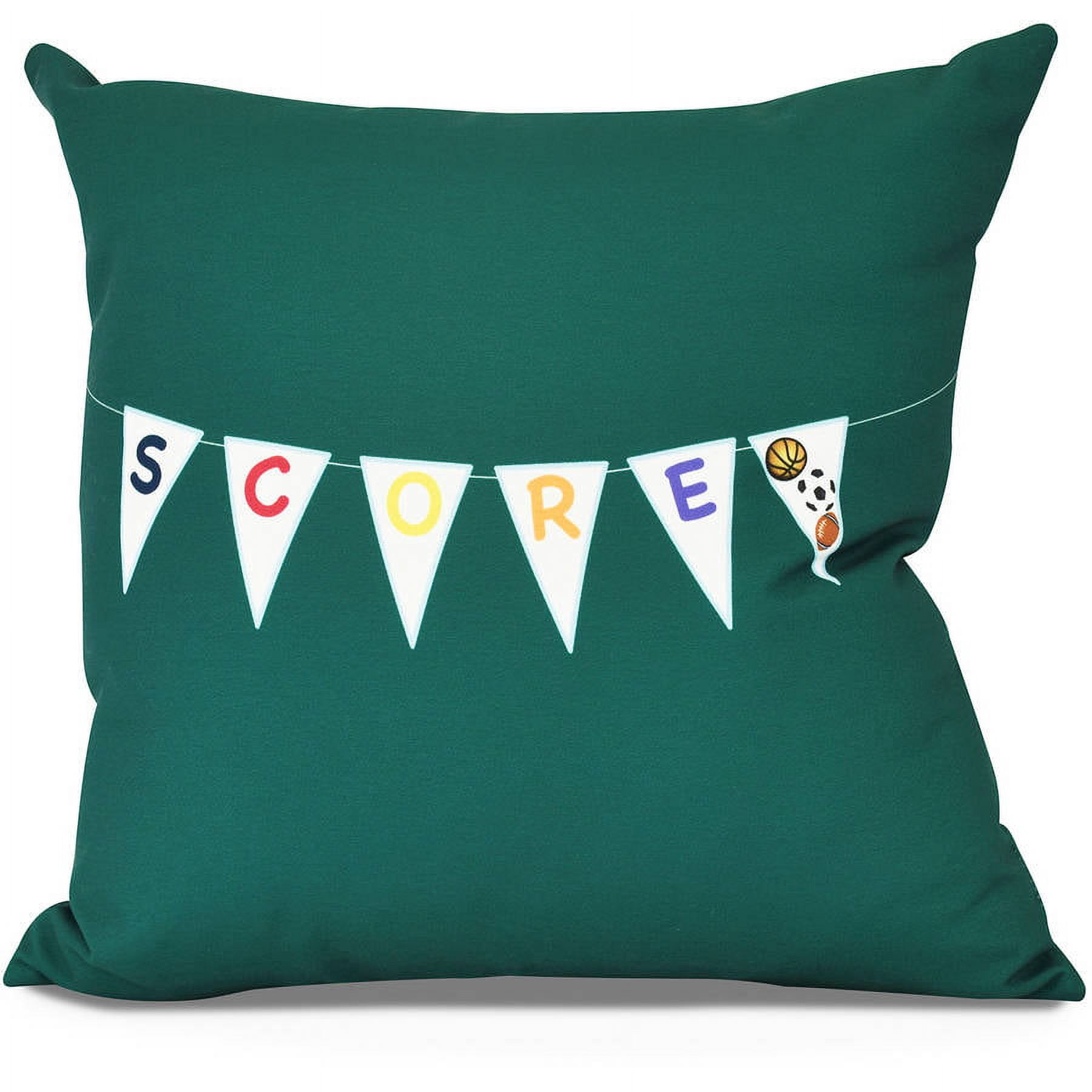 Score! Word Print Outdoor Pillow