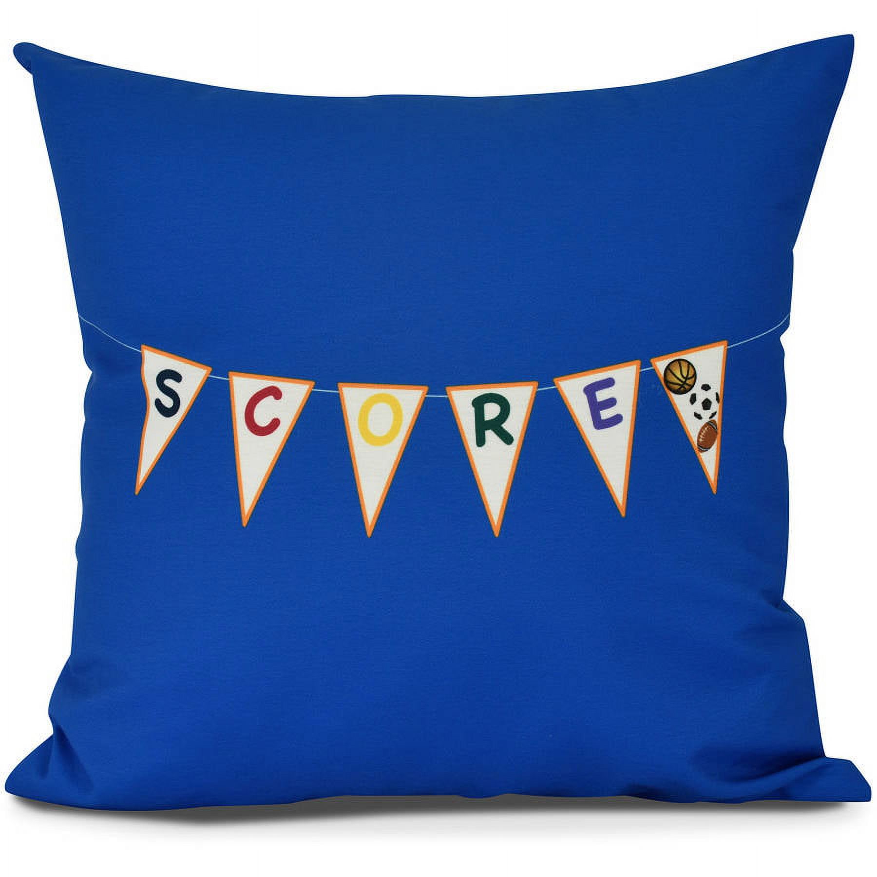 Score! Word Print Pillow