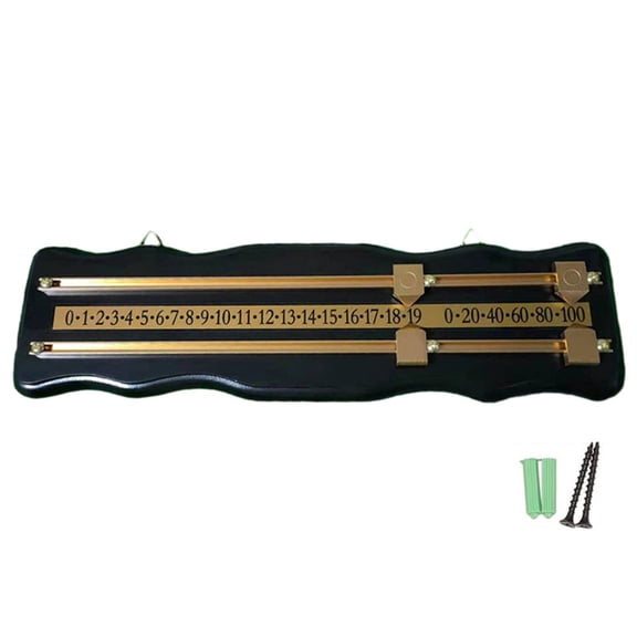 Scoreboard International Stained Wood Score Board Wine Red Portable Scorer Billiard Accessories for Games, Basketball, Table Tennis, Competition Black