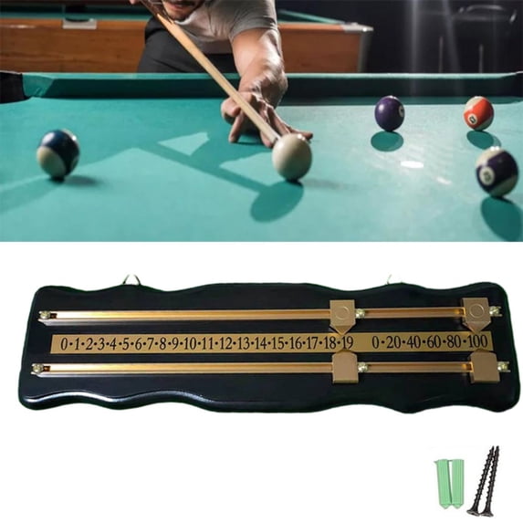 Scoreboard Wall Mounted Scoreboard Snooker Scoreboard International Stained Wood Score Board Scorer Billiard Accessories For Basketball, Table Tennis