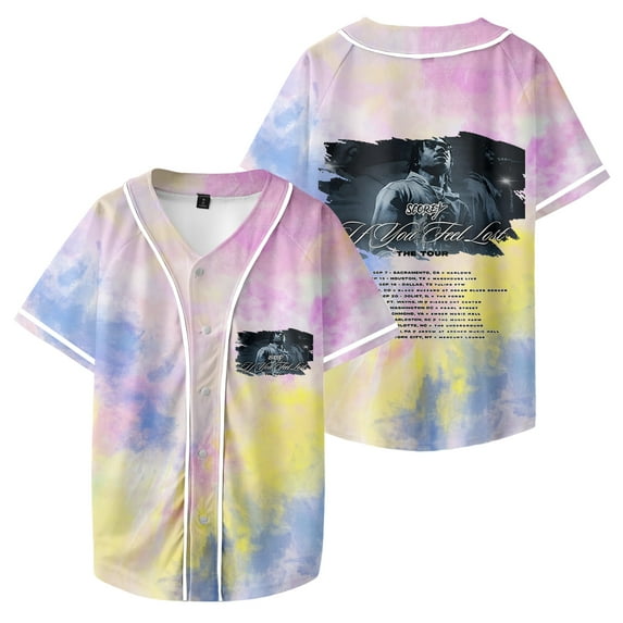 Scorey If You Feel Lost The Tour Baseball Jersey Merch Baseball Uniform T-Shirt Men/Women Baseball Shirts Streetwear