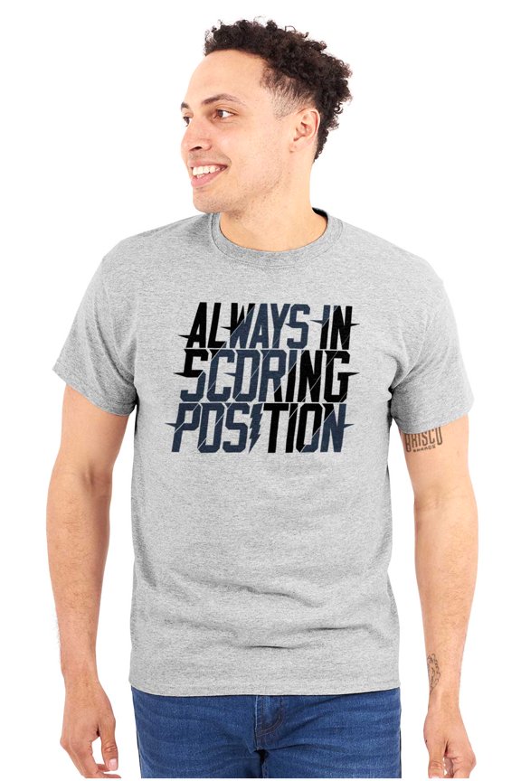 Scoring Position Baseball Game Winner Men's Graphic T Shirt Tees Brisco Brands M