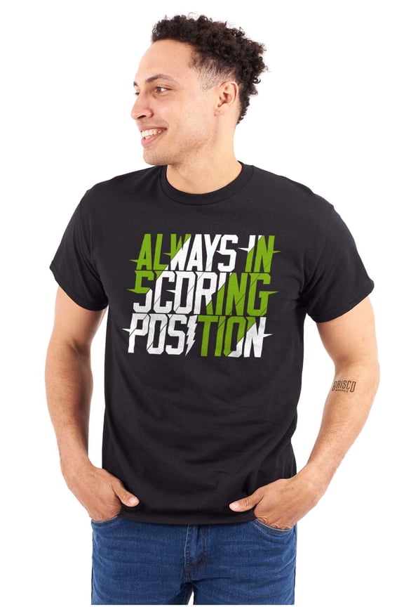 Scoring Position Baseball Game Winner Men's Graphic T Shirt Tees Brisco Brands M