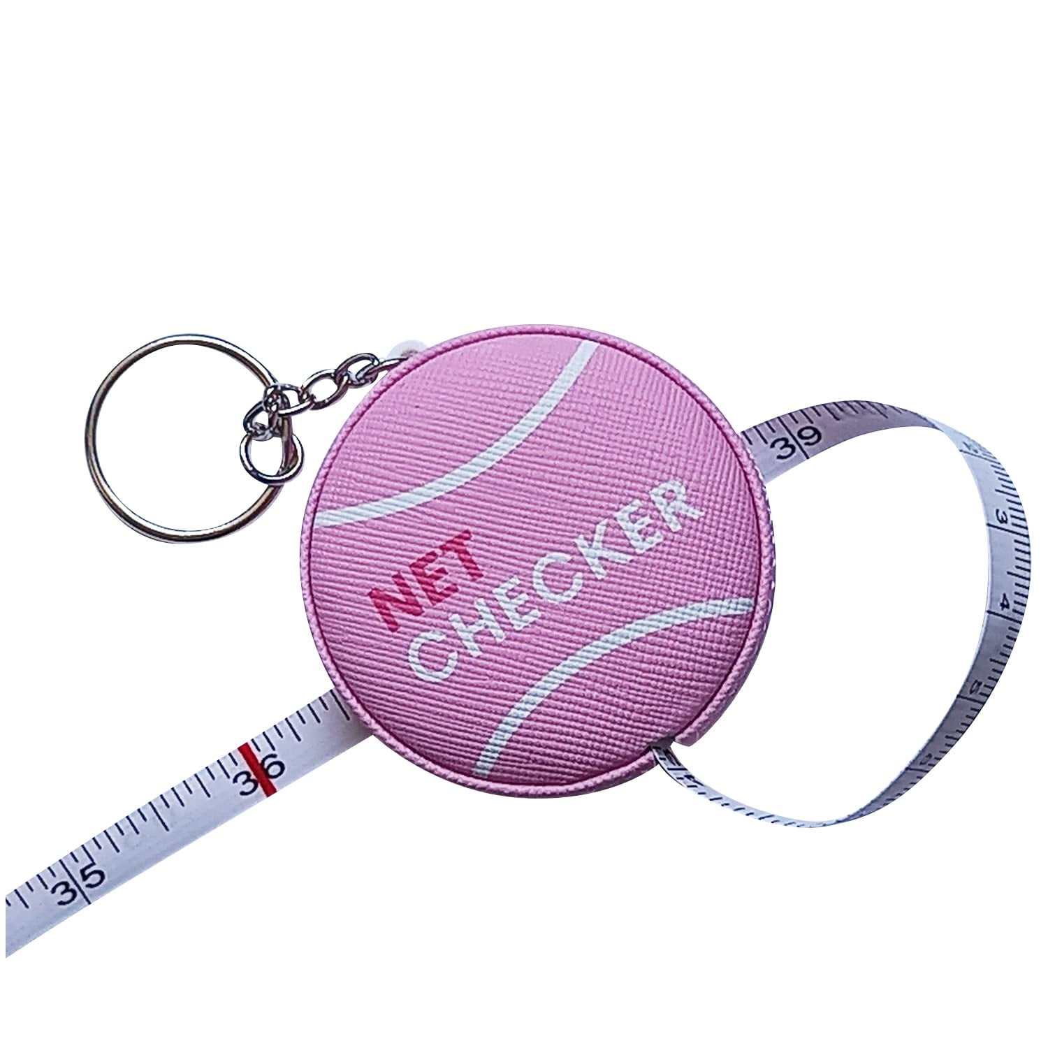 Scoring Right Tennis Net Height Mini Measuring Tape and Keyring