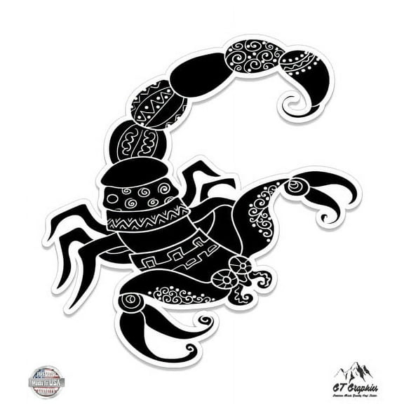 Scorpio - 3" Vinyl Sticker - For Car Laptop I-Pad Phone Helmet Hard Hat - Waterproof Decal