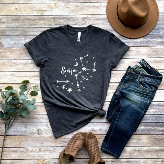 Scorpio Astrological Sign Shirt, Scorpio Zodiac Shirt, Gift for Scorpio, Birthday Gift Shirt