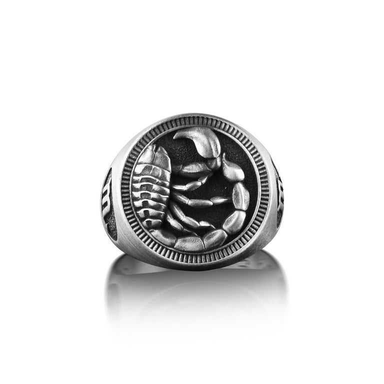 Scorpio signet ring best sale