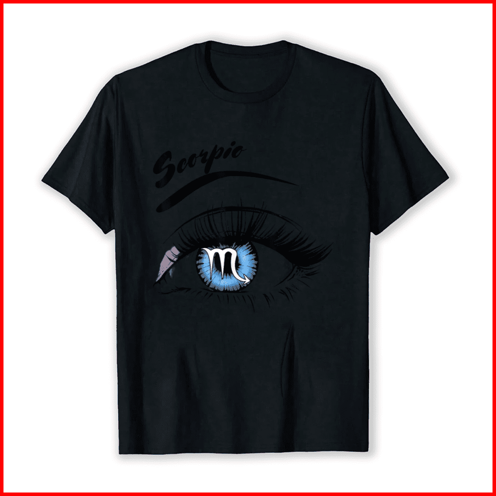 Scorpio Eyelashes Zodiac Sign Horoscope Lashes Artist Unisex T-Shirt, up to Size 5XL
