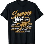Scorpio Girl Horoscope Astrology Zodiac Sign Birthday T-Shirt