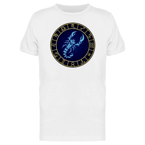 Scorpio Inside Golden Frame T-Shirt Men -Image by Shutterstock, Male Large