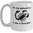 thumbnail image 1 of Scorpio Mug, Scorpio Coffee Mug, Scorpios, Zodiac Tea Cup, Funny Scorpio Mug, 1 of 2
