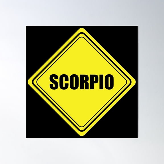Scorpio Poster Wall Art, Modern Wall Decor For Living Room Bedroom, 30x30 UNFRAMED