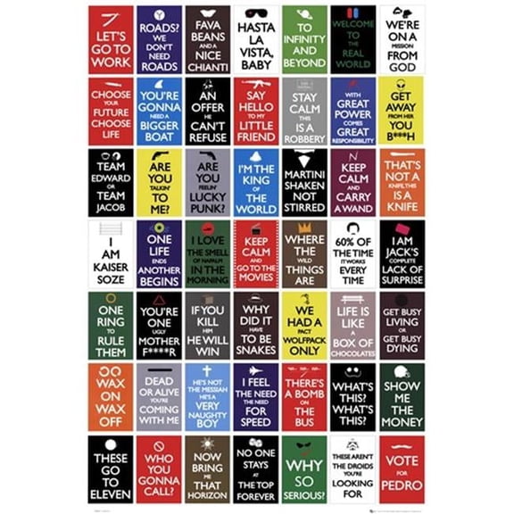 Scorpio Posters SCO30627 Keep Calm & Go to the Movies -24 x 36 Poster Print