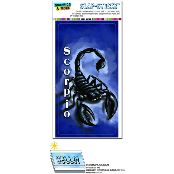 Scorpio Scorpion Zodiac - Astrological Sign Astrology SLAP-STICKZ(TM) Premium Sticker