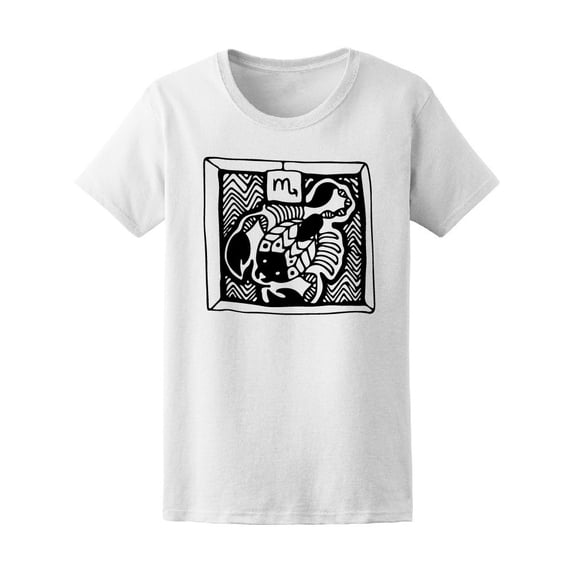 Scorpio Sketch Tee Women's -Image by Shutterstock