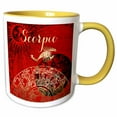 thumbnail image 1 of 3drose, Scorpio Symbol Astrology Wheel Zodiac Sign Horoscope, 11oz Two-tone Yellow Mug, 1 of 6