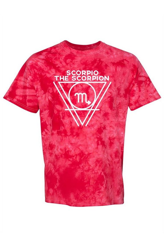 Scorpio The Scorpion Tie-Dye Crystal Men -Smartprints Designs, Male Large