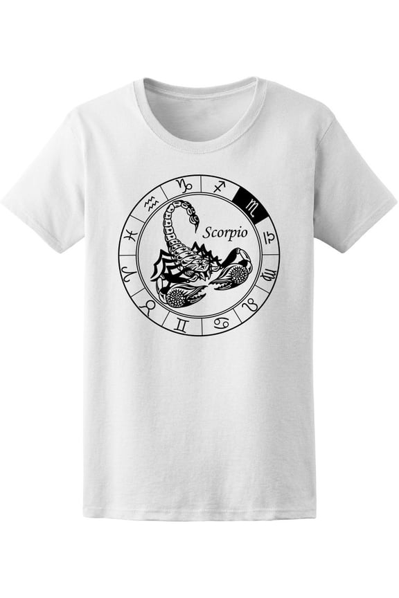 Scorpio Zodiac Circle T-Shirt Men -Image by Shutterstock, Male Small