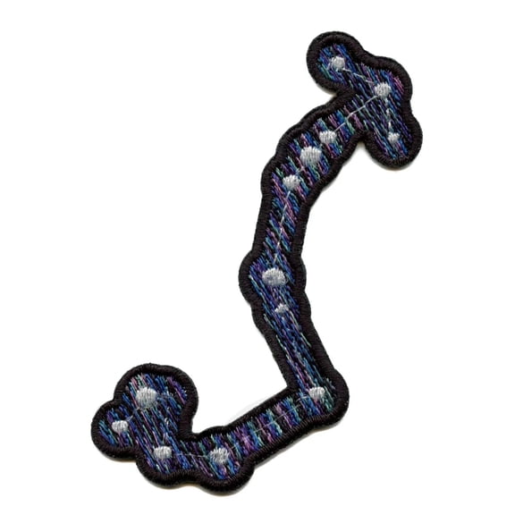 Scorpio Zodiac Constellation Patch Stars Scorpion Horoscope Embroidered Iron On