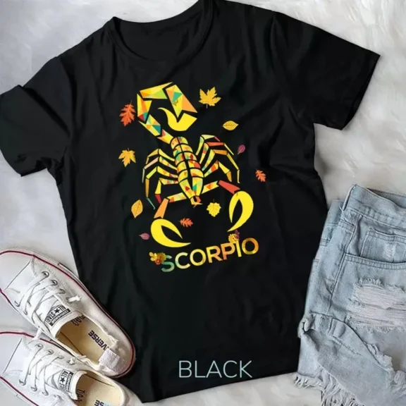 Scorpio Zodiac Fall Scorpion Birthday Unisex T-Shirt
