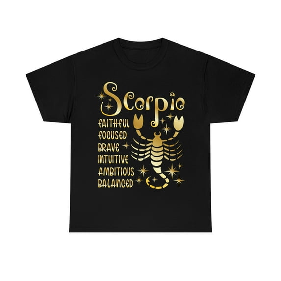 Scorpio Zodiac Heavy Cotton Tee
