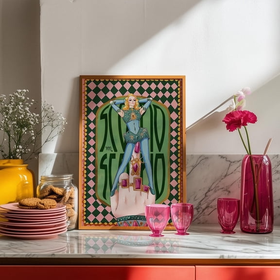 Scorpio Zodiac Poster with Witchy Celestial Dorm Decor Unframed Paper Print