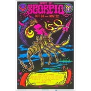 Scorpio Zodiac Sign Blacklight Poster 23 x 35