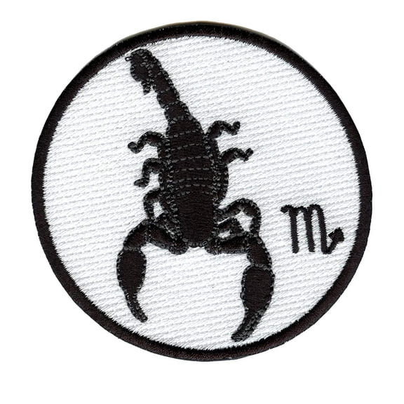 Scorpio Zodiac Sign Embroidered Iron On Patch