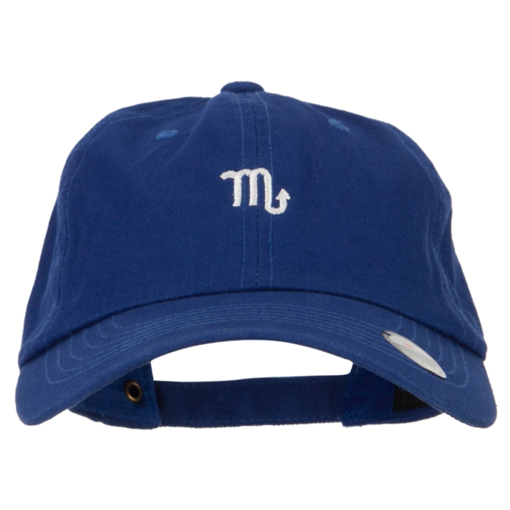 Star Sign Cap Scorpio Zodiac Sign Embroidered Unstructured Cap - Royal OSFM - Walmart.com