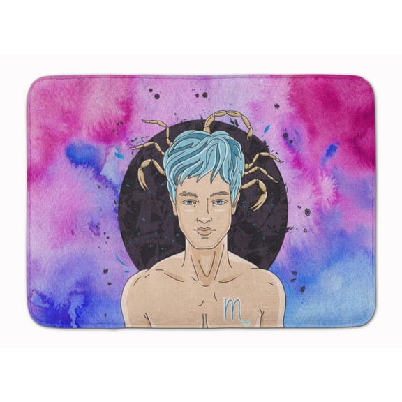 Scorpio Zodiac Sign Machine Washable Memory Foam Mat