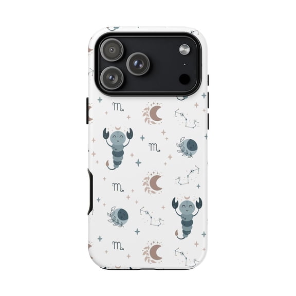 Scorpio Zodiac Star Sign Gift Case for iPhone 11 12 13 14 15 16 17 Pro Max Plus