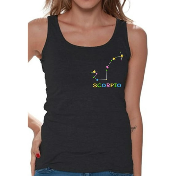 Scorpio Zodiac Tank Top - Birthday Astrology Gifts for Women