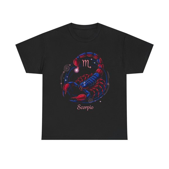 Scorpio Zodiac Unisex Heavy Cotton Tee