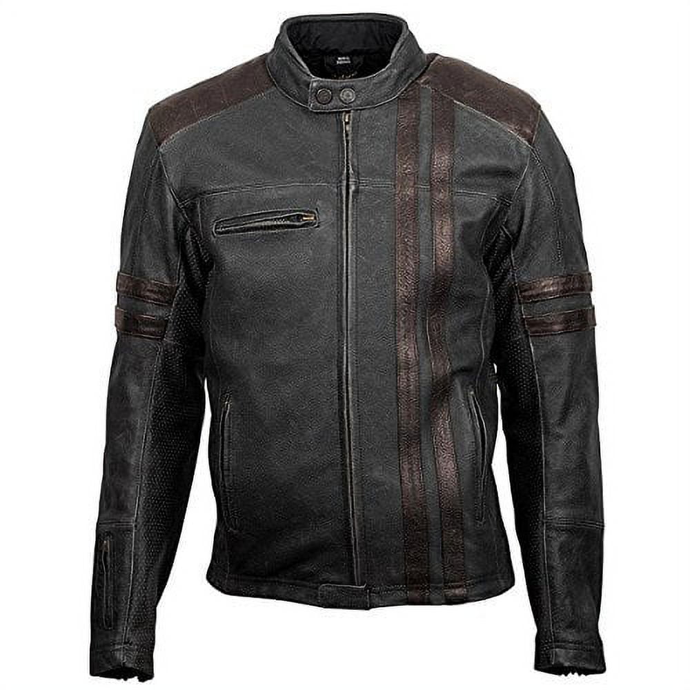Scorpion 1909 Leather Jacket Black/Brown XL