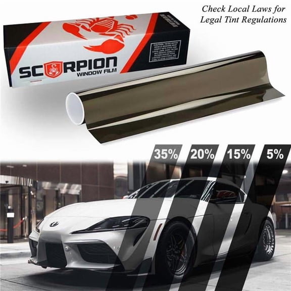 Scorpion CP15B36 Window Tint Carbon Plus Series 2-Ply 15 Percent Roll - 36 in. x 100 ft.