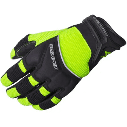 Scorpion Cool Hand II Womens Motorcycle Gloves Neon Yellow/Black XL