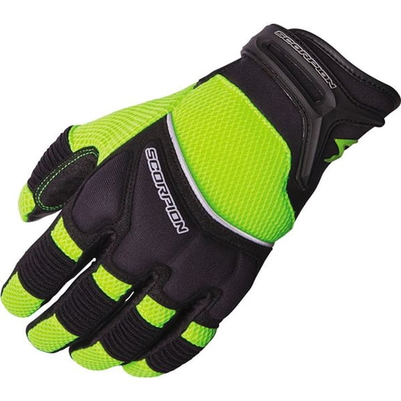 Scorpion Cool Hand II Mens Motorcycle Gloves Neon Yellow/Black MD