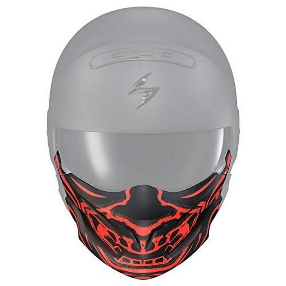 Scorpion Covert Helmet Replacement Samurai Face Mask Dark Red
