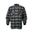 thumbnail image 1 of Scorpion Covert Moto Mens Long Sleeve Button Flannel Shirt Black/Grey 3XL, 1 of 2